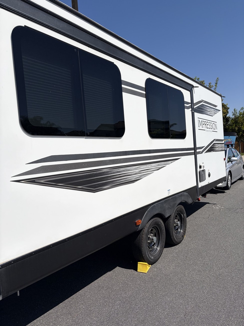 Travel trailer refresh, before washing